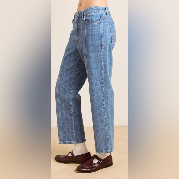 Free People x Damson Madder Tovie Jeans Size 14 NWT - Picture 3 of 16
